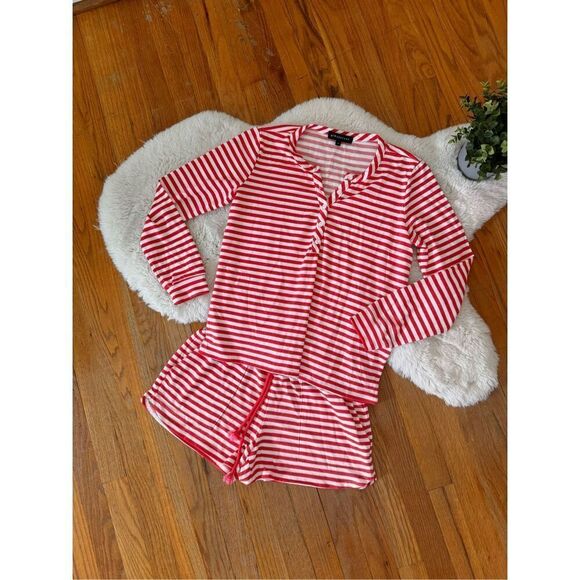 GibsonLook x Hi SugarPlum ‘Summer of Fun’ Striped Lounge Pajama Set Size S - Picture 3 of 8